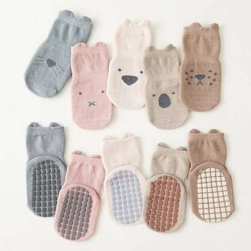 Chaussettes Antidérapantes pour Bébé - Petits Pas Doux™