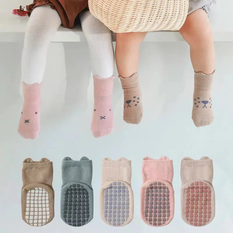 Chaussettes Antidérapantes pour Bébé - Petits Pas Doux™