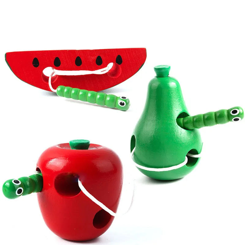 Kit de Lacing en Bois  les Fruits Ludiques