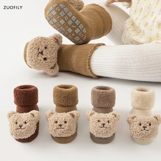 Chaussettes antidérapantes pour bébé| OursCâlin™