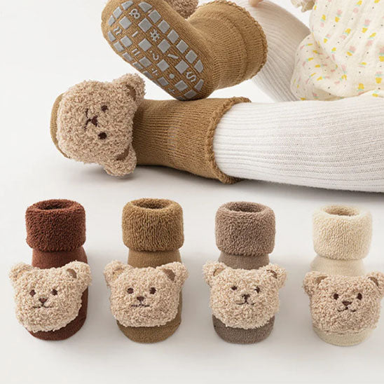 Chaussettes antidérapantes pour bébé| OursCâlin™